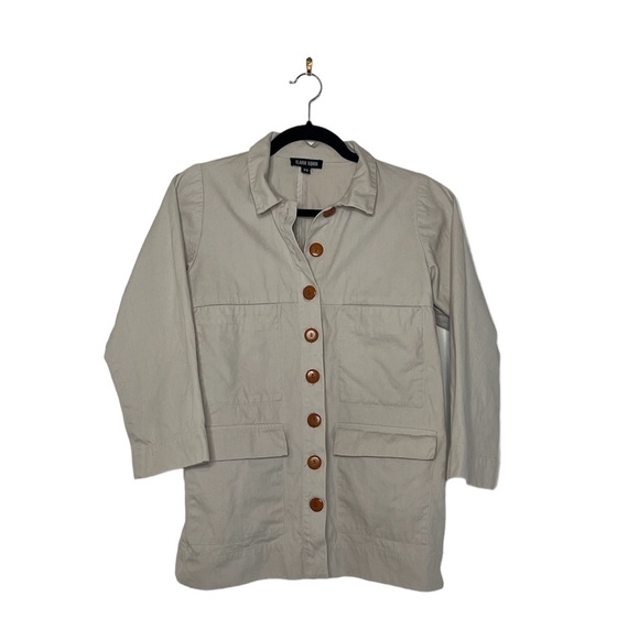 Ilana Kohn White Jacket with Brown Buttons - Picture 2 of 11